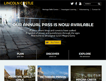 Tablet Screenshot of lincolncastle.com